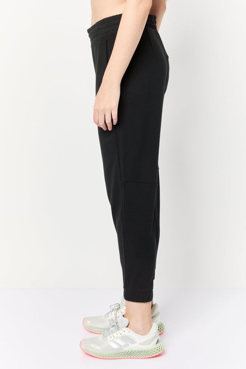 Adidas سروال رياضي نسائي مناسب بشعار العلامة التجارية، أسود - Image 4